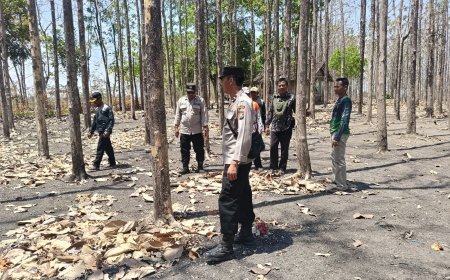 Sinergi Cegah Karhutla, Polres Bojonegoro Sisir Kawasan Rawan di Kedungadem