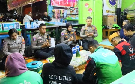 Sambut Hari Lalu Lintas Bhayangkara ke-71, Polresta Malang Kota Gelar Doa Bersama Ojol